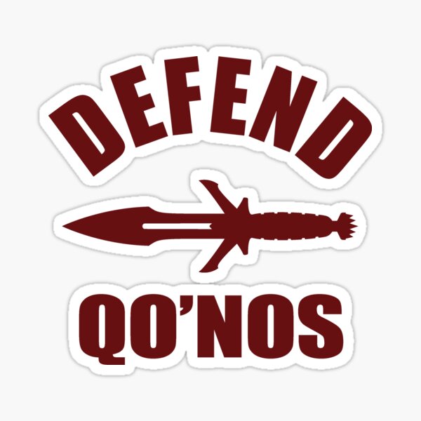 Defend Qo’noS Sticker