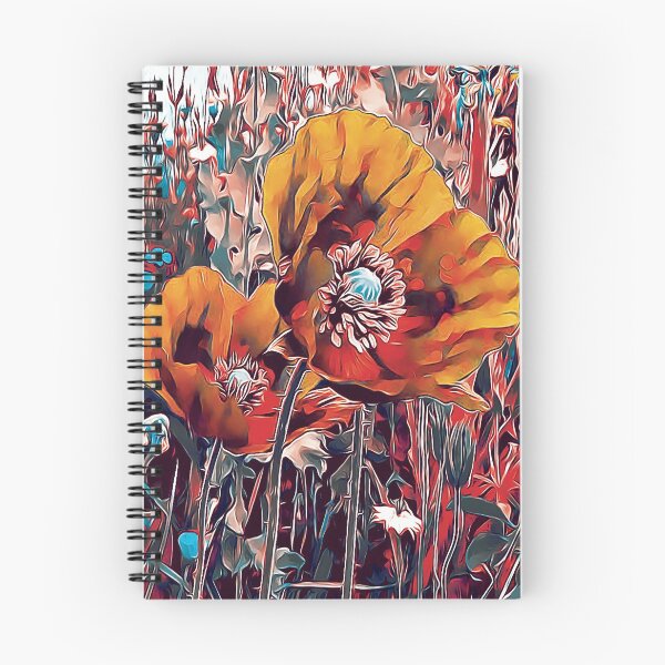 Aperçu de l'œuvre Coquelicots des prés - tons d'automne créée et vendue par PoppyPod.
