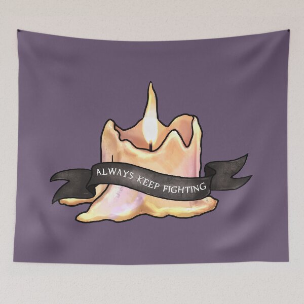 Item preview, Supernatural Always Keep Fighting Sticker designed and sold by @ Megan Garnett Art.