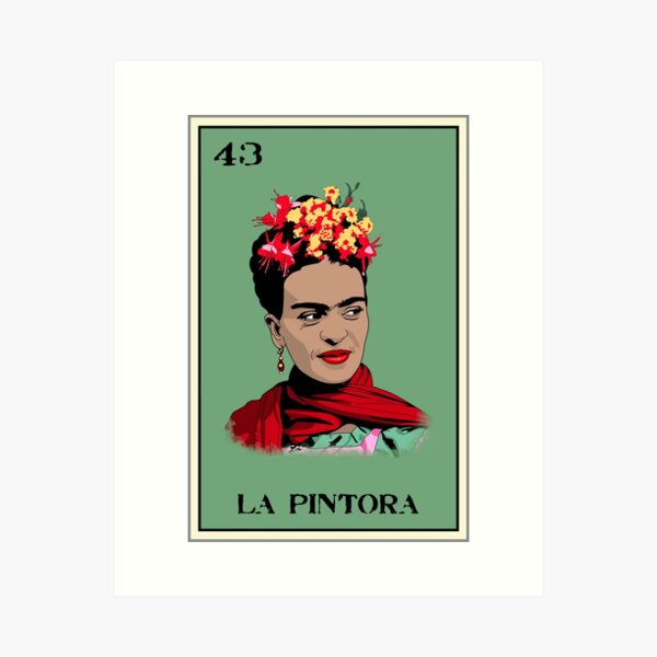 Aperçu de l'œuvre Conception de la Loteria La Pintora créée et vendue par Kid-Diablo-Tees.