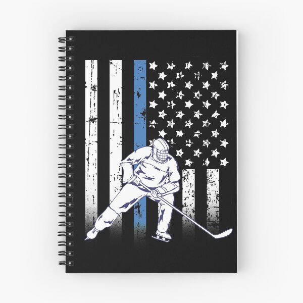 Item preview, Thin Blue Line Police Hockey Player designed and sold by teesaurus.