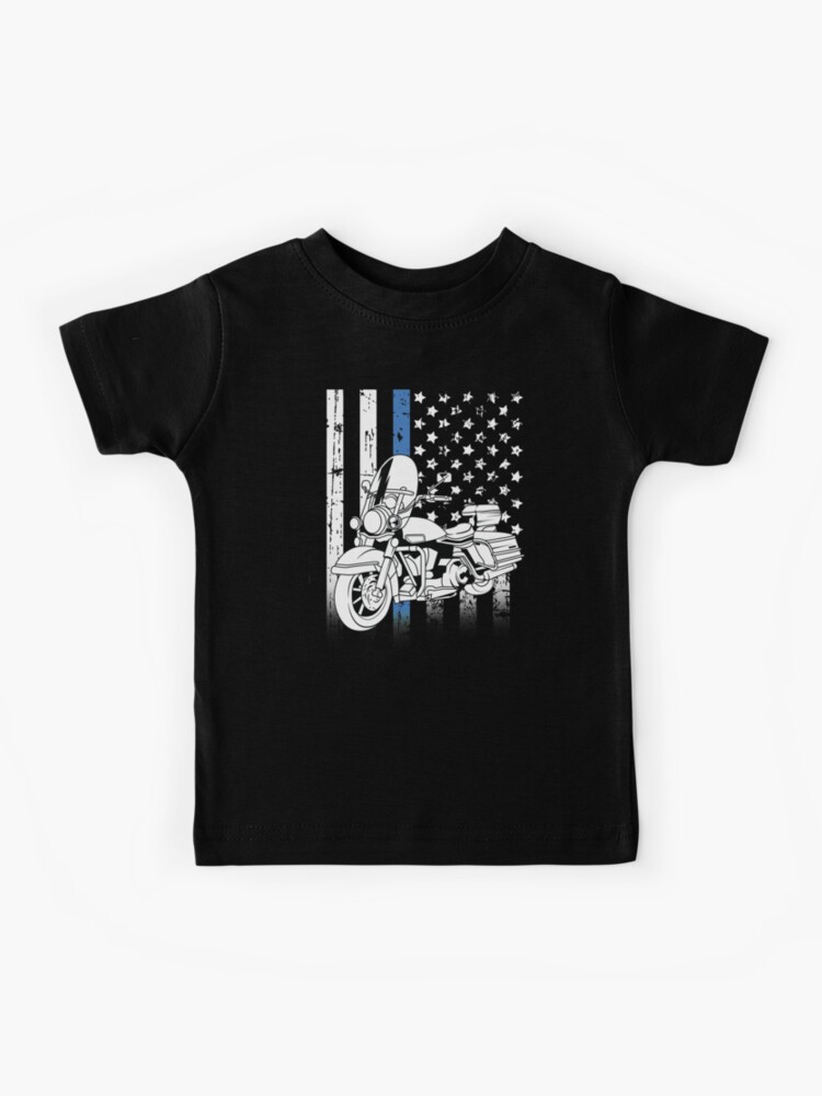Thin Blue Line Police Motorcycle