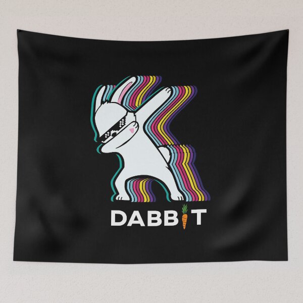 Item preview, Funky Dabbing Rabbit T-Shirt The Dabbit Happy Easter Bunny designed and sold by Grafik Traffik.