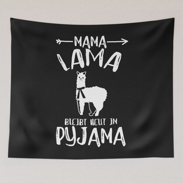Item preview, Mama Lama stays in pajamas today designed and sold by dtino.