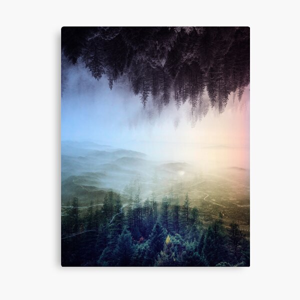 Misty forest , Foggy forest , final fantasy, wanderlust art Canvas Print