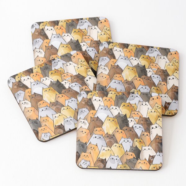 Item preview, Cute Kitty Cat Pattern - I Want To Pet Every Cat In The World designed and sold by mydoodlesateme.