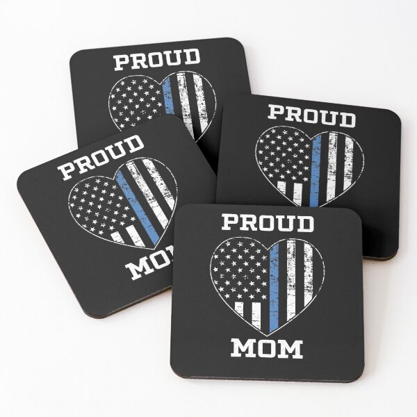 Item preview, Thin Blue Line Proud Police Mom designed and sold by teesaurus.