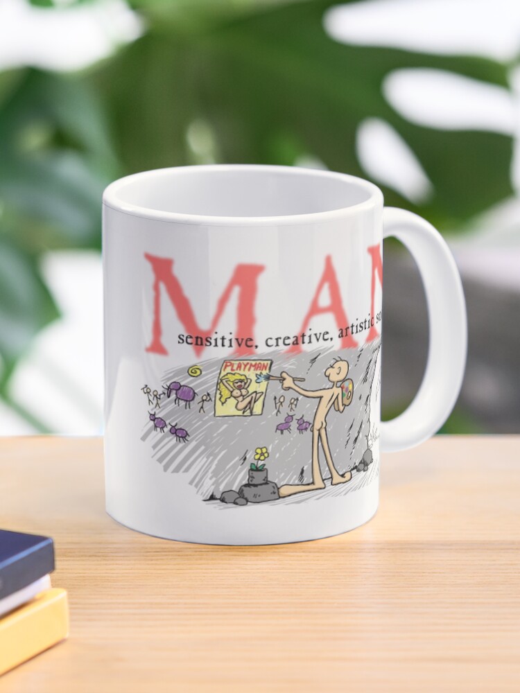 Thumbnail 1 of 6, Coffee Mug, MAN - Artistic Soul designed and sold by George Webber.