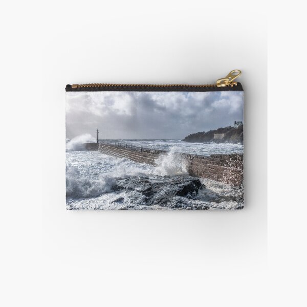 Item preview, Storm Freya at Porthleven pier designed and sold by kathleenjean.