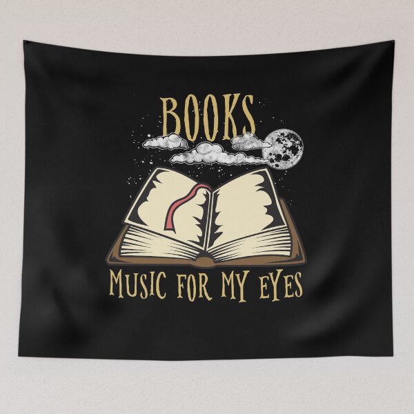 Item preview, Books - Music For My Eyes - Funny Bookworm Book Lover designed and sold by Basti09.