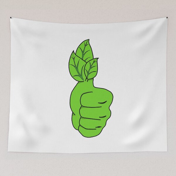 Item preview, Green thumb print with sheets for Sustainable Energy Gift Idea designed and sold by elnino8.