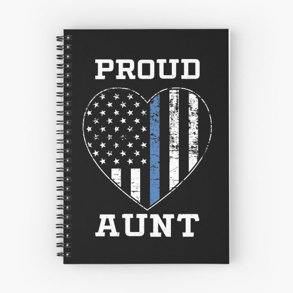 Item preview, Thin Blue Line Proud Police Aunt designed and sold by teesaurus.