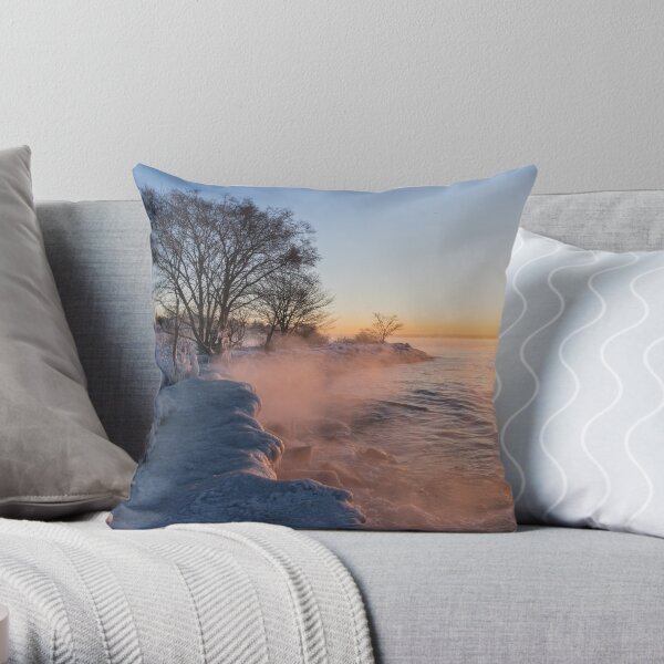 Boiling Lake Ontario for Breakfast - I Throw Pillow