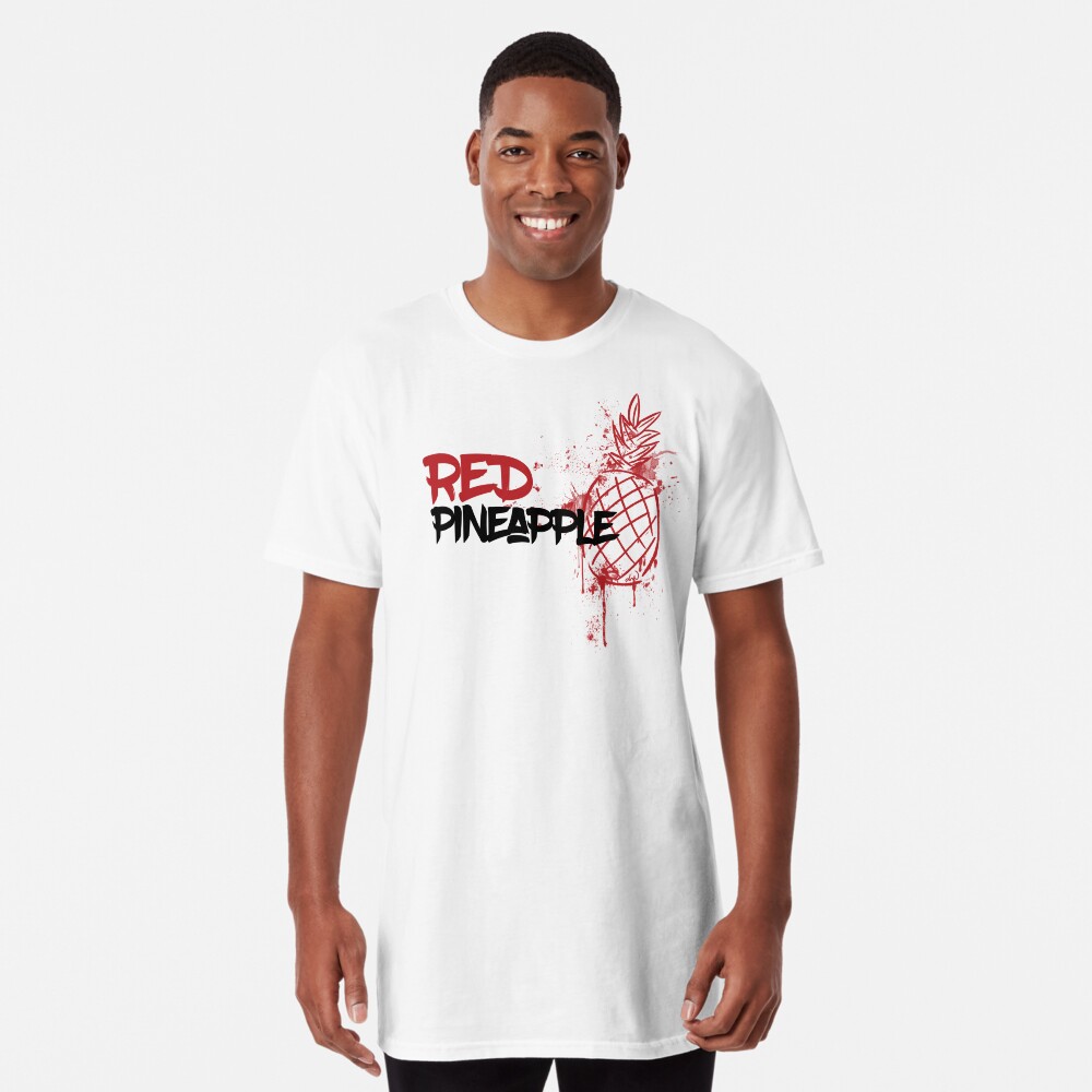 red pineapple shirt bleach