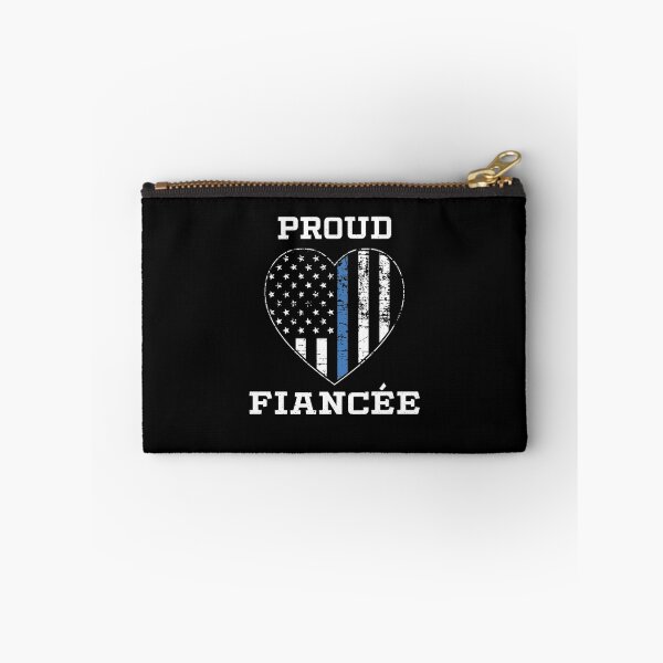 Item preview, Thin Blue Line Proud Police Fiancée designed and sold by teesaurus.