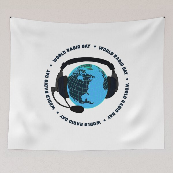 Item preview, World Radio Day gift idea for friends of the well-groomed radio listen designed and sold by elnino8.
