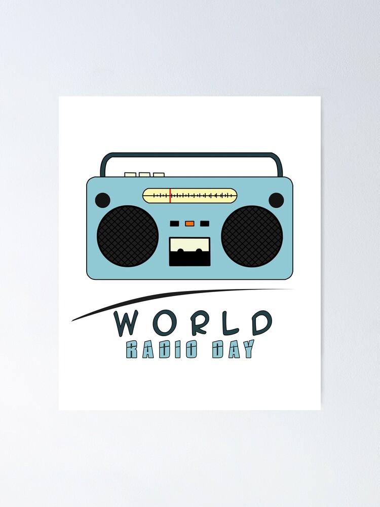 Radio Poster Print Radio Blueprint Radio Station Art DJ Gift Broadcasting Gift