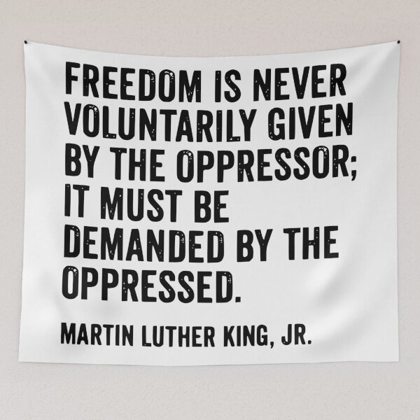 Artikelvorschau, Zitat von Martin Luther King entworfen und verkauft von untagged-shop.