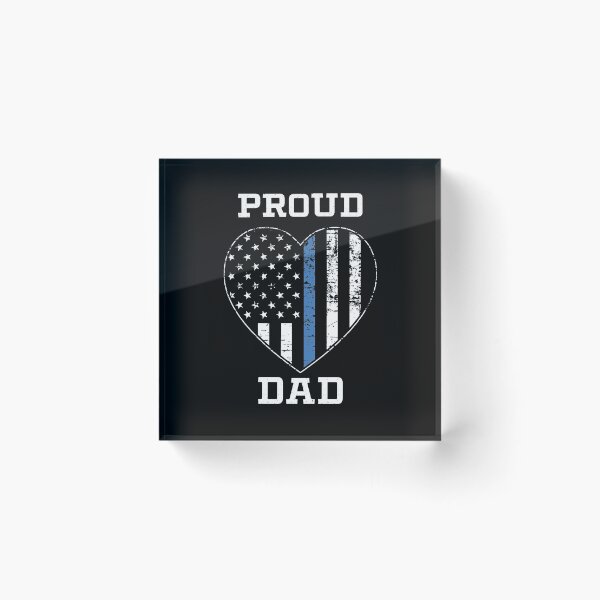 Item preview, Thin Blue Line Proud Police Dad designed and sold by teesaurus.