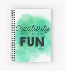 Cuaderno de espiral La creatividad es ...