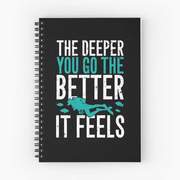 Item preview, The deeper you go the better it feels - scuba diving designed and sold by Captain Mood.