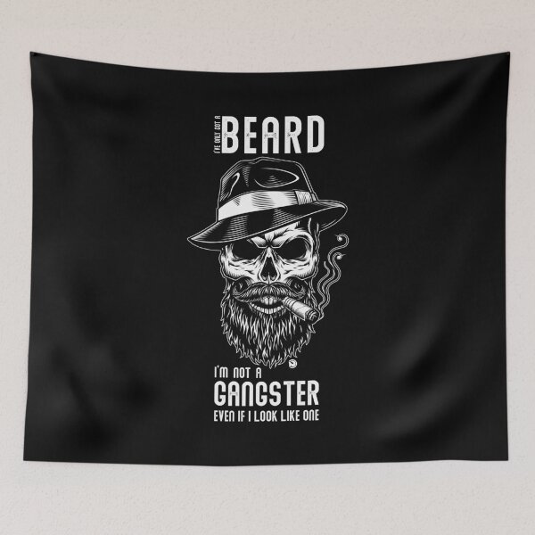 Item preview, I've only got a beard I'm not a gangster  designed and sold by netrok.