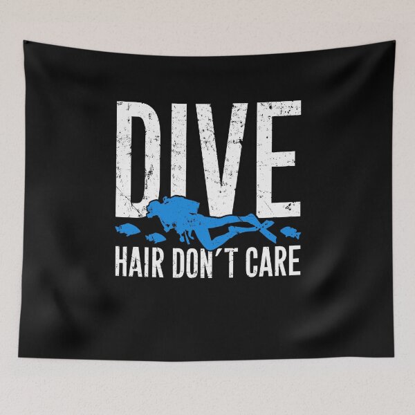 Item preview, Dive hair don't care - Scuba diving designed and sold by Captain Mood.