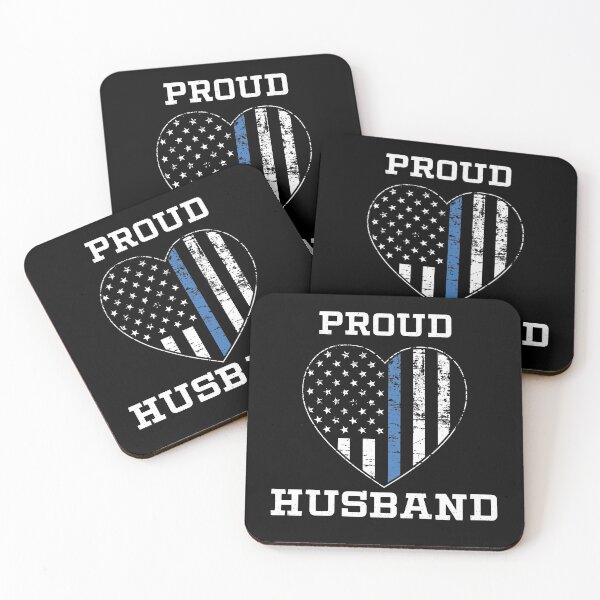 Item preview, Thin Blue Line Proud Police Husband designed and sold by teesaurus.