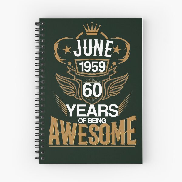 Item preview, Born in June 1959 60th Years of Being Awesome designed and sold by eaglestyle.