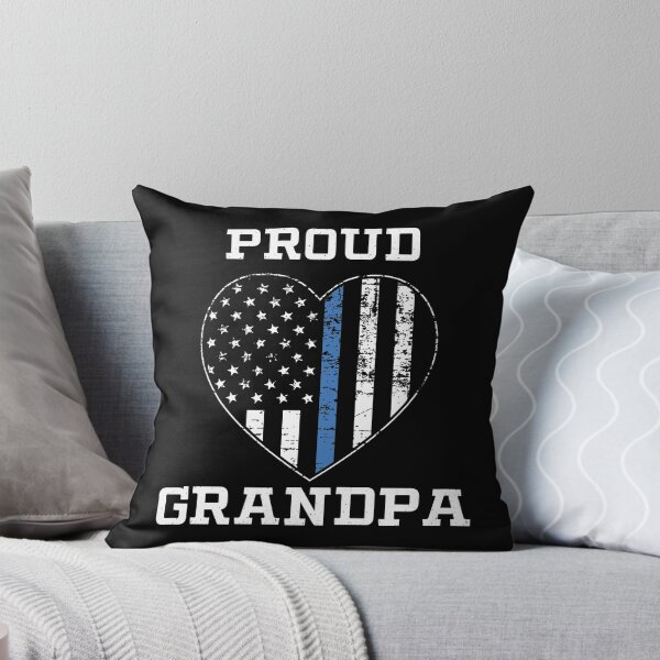Item preview, Thin Blue Line Proud Police Grandpa designed and sold by teesaurus.