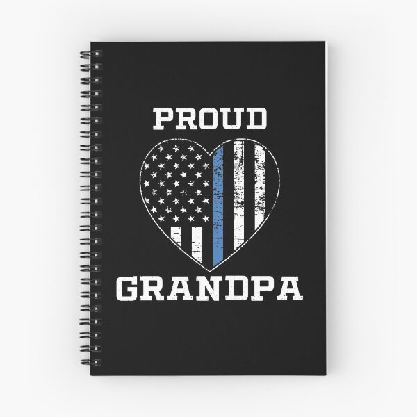 Item preview, Thin Blue Line Proud Police Grandpa designed and sold by teesaurus.
