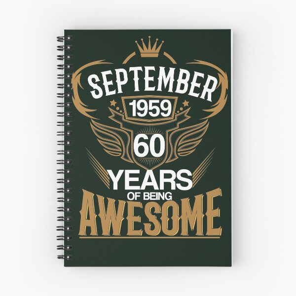 Item preview, Born in September 1959 60th Years of Being Awesome designed and sold by eaglestyle.