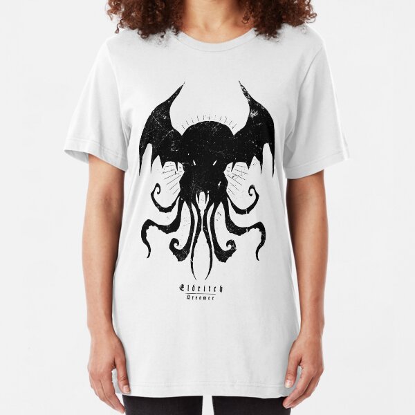 Kopie von The Call of Cthulhu - Eldritch Dreamer - Lovecraftian mythos wear Slim Fit T-Shirt