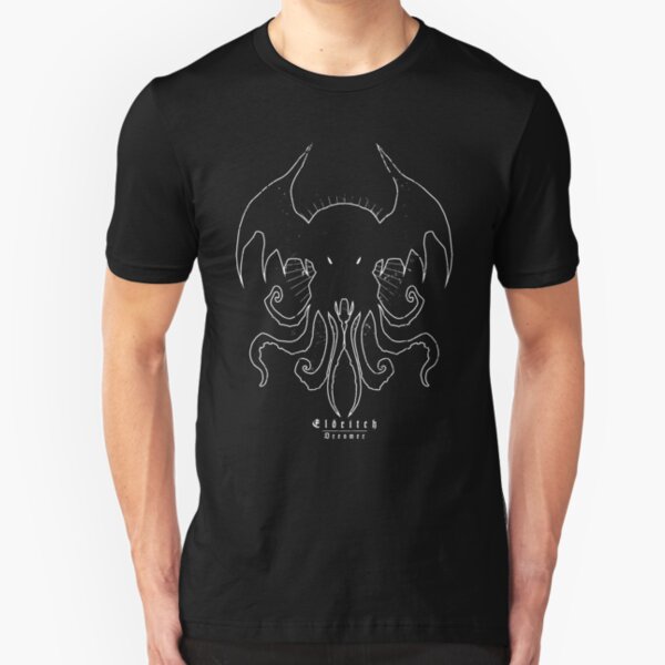 The Call of Cthulhu - Black Edition - Eldritch Dreamer - Lovecraftian mythos wear Slim Fit T-Shirt