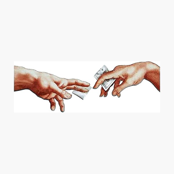 Aperçu de l'œuvre La création d'Adam créée et vendue par KINDA JOEY.
