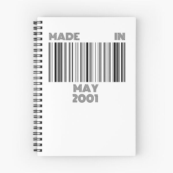 Item preview, Made in May 2001 - Born in May | Barcode 18th Birthday Gift designed and sold by Watersolution.