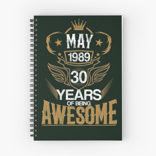Item preview, Born in May 1989 30th Years of Being Awesome designed and sold by eaglestyle.