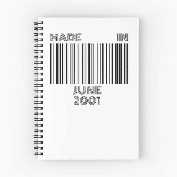 Item preview, Made in June 2001 - Born in June | Barcode 18th Birthday Gift designed and sold by Watersolution.