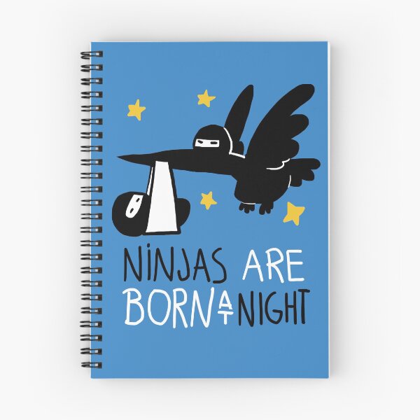 Item preview, Ninjas are born at night... designed and sold by Queenmob.