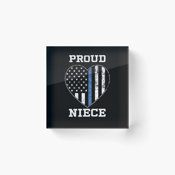Item preview, Thin Blue Line Proud Police Niece designed and sold by teesaurus.