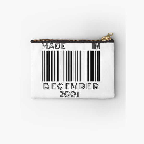 Item preview, Made in December 2001 - Born in December | Barcode 18th Birthday Gift designed and sold by Watersolution.