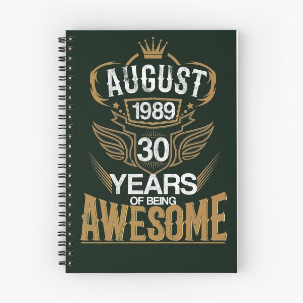 Item preview, Born in August 1989 30th Years of Being Awesome designed and sold by eaglestyle.