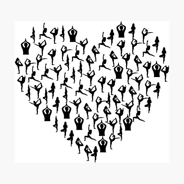 Item preview, Yoga heart designed and sold by Gmoka.