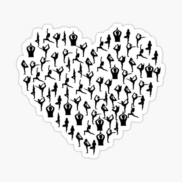 Item preview, Yoga heart designed and sold by Gmoka.