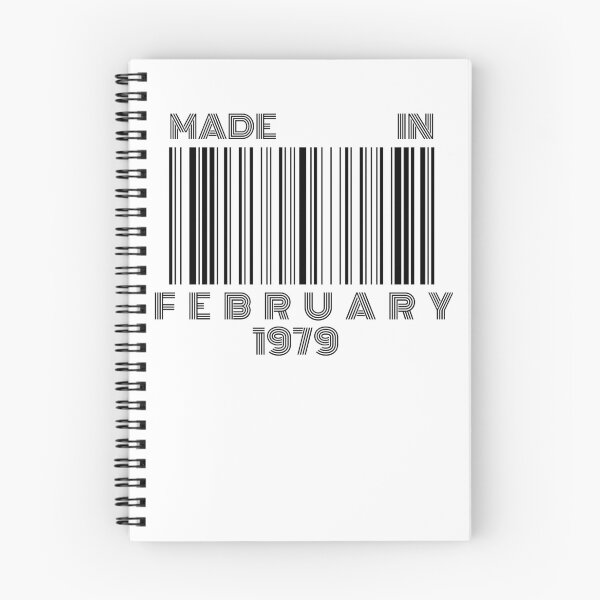 Item preview, Made in February 1979 - Born in February | Barcode 40th birthday gift designed and sold by Watersolution.