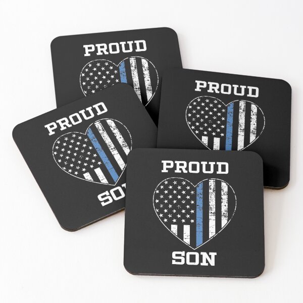 Item preview, Thin Blue Line Proud Son designed and sold by teesaurus.