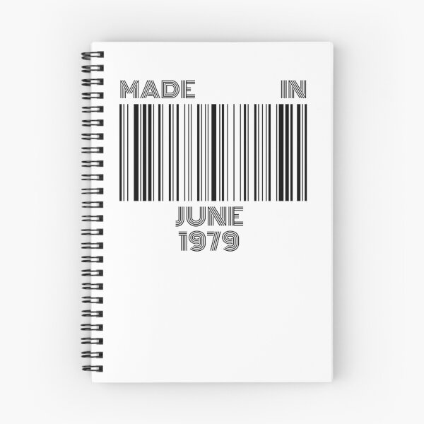 Item preview, Made in June 1979 - Born in June | Barcode 40th birthday gift designed and sold by Watersolution.