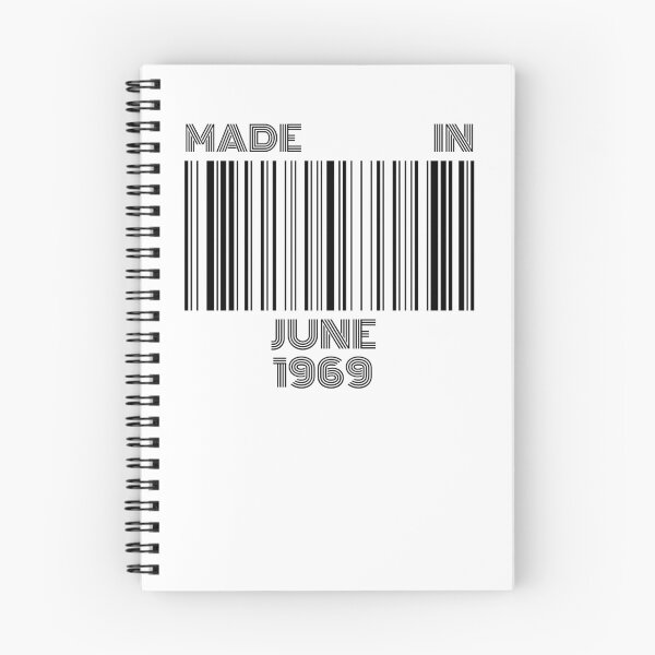 Item preview, Made in June 1969 - Born in June | Barcode 50th Birthday Gift designed and sold by Watersolution.
