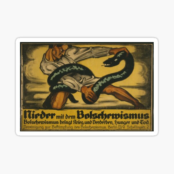 Item preview, Down with Bolshevism (German propaganda, 1919) designed and sold by PZAndrews.