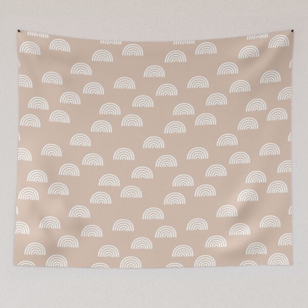 Item preview, Bone scattered rainbows on pink beige  designed and sold by Erin Kendal.